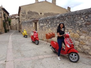 Radha Vyas on Flash Pack_s Vespa adventure